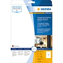 Herma glanzende folie-etiketten nr. 8020 op A4-bladen, 25 etiketten, 25 vellen