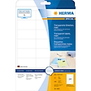 Herma Transparente matte Folien-Etiketten Nr. 4681 auf DIN A4-Blättern, 600 Etiketten, 25 Bogen