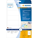 Herma Transparente matte Folien-Etiketten Nr. 4682 auf DIN A4-Blättern, 300 Etiketten, 25 Bogen