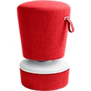 High/low stool NICK, height adjustable 570 - 900 mm, red