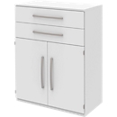 Highboard BARI, 3 HC, 2 tiroirs, 2 portes, 1 étagère, l. 819 x P 430 x H 1117 mm, blanc