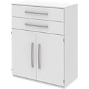 Highboard BARI, 3 OH, 2 Schubkästen, 2 Türen, 1 Boden, B 819 x T 430 x H 1117 mm, weiß