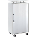 Hochcontainer, mit Rollen, abschließbar, B 600 x T 420 x H 1178 mm, lichtgrau