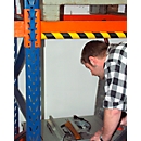 Hoekbeschermprofiel type H +, 1 m/stuk, rood/wit reflecterend