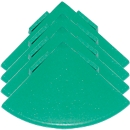 Hoeken voor vloerrooster Yoga Rost®, groen, 4 stuks