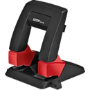 Hole punch Rapid SP30 Press Less SB, 2 holes 80 mm, for 30 sheets, ergonomic, black-red