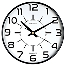 Horloge murale UNILUX Maxi Pop, quartz, Ø 37,5 cm, aiguilles silencieuses, noir