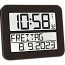 Horloge radio-pilotée Time Line MAX, noir