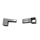 Houderset voor Treston geperforeerde panelen RL120, RL150 en RL180, staal lichtgrijs, 4 stuks