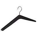 Houten kleerhanger Rudolf Weber KG Hout, kleerhanger dikte 22 mm, draaibare haak, 4 stuks, zwart