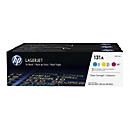 HP 131A - pack de 3 - jaune, cyan, magenta - original - LaserJet - cartouche de toner (U0SL1AM)