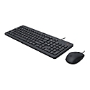 HP 150 - Tastatur-und-Maus-Set - USB - Deutsch - Schwarz - für HP 21, 27; Laptop 14, 15, 15s; Pavilion Laptop 15