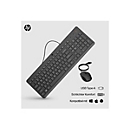 HP 150 - Tastatur-und-Maus-Set - USB - GB - Schwarz