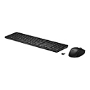 HP 650 - Tastatur-und-Maus-Set - kabellos - 2.4 GHz - Deutsch - Schwarz