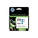 HP 711 - pack de 3 - cyan - original - DesignJet - cartouche d'encre