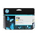 HP Cartouche d’encre DesignJet 738 - jaune - 130 ml - HP DesignJet T850 - T950 - Jaune - 202 mm - 129 mm - 40 mm - 205 g
