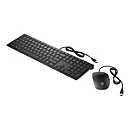 HP Pavilion 400 - Tastatur-und-Maus-Set - USB - Deutsch - Jet Black