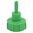 IBC-adapter, voor IBC-tanks met 2" uitlaatfitting, grove draad, Ø 55-62 mm, 0,5" slangpilaar