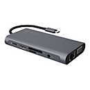 ICY BOX IB-DK4040-CPD - Dockingstation - USB-C - VGA, HDMI
