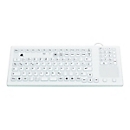 InduKey TKG-107-TOUCH - Tastatur - mit Touchpad - USB - Deutsch - weiß