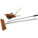 Industrial broom, coconut fiber, W 300 mm, incl. dustpan &amp; aluminum handle