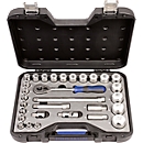 Industrial socket wrench case, 1/2" size, 30 pcs.