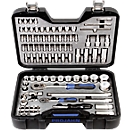 Industrie dopsleutelkoffer, maten 1/4" en 1/2", 91-delig