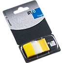INFO Flags post-its, 25 mm x 43 mm, 50 vellen, geel transparant