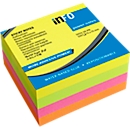 inFO Power Notes kleefnotitieblokje, 75 x 75 mm, 320 vel, blanco, 3 kleuren