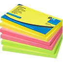 inFO Power Notes notes autocollantes, 125 x 75 mm, 80 feuilles par bloc, 6 blocs, 3 couleurs