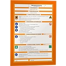 Informatiekader Duraframe - A4 formaat - oranje - 2 stuks