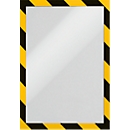 Informationsrahmen DURAFRAME® SECURITY A4, gelb/schwarz, 2 Stück