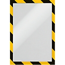 InformationsrahmenDuraframe Security A4, gelb/schwarz, 2 Stück