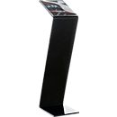 Infostandaard -  plexiglas  - B 220 x D 300 x H 850 mm - zwart