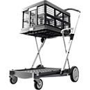 Inklapbare trolley CLAX® incl. vouwkrat, 46 l, grijs