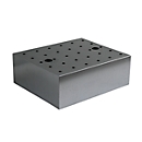 Insert en tôle perforée Q30 pour les petits bacs de collecte en acier CEMO, L 450 x P 380 x H 165 mm, acier galvanisé
