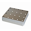 Insert en tôle perforée standard pour les armoires de sécurité asecos des séries S-30 et UB90, acier inoxydable 1.4016, L 420 x P 439 x H 60 mm, jusqu'à 75 kg