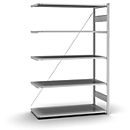 Insteekstelling Orion Plus - aanbouwsectie- L 1300 x D 600 x H 2000 mm - 5 legborden - draagvermogen per legbord 110 kg - verzinkt