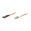 Intellinet Fiber Optic Patch Cable, OM2, LC/ST, 1m, Orange, Duplex, Multimode, 50/125 µm, LSZH, Fibre, Lifetime Warranty, Polybag - Patch-Kabel - 1 m