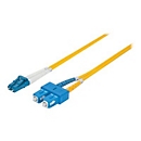 Intellinet Fiber Optic Patch Cable, OS2, LC/SC, 10m, Yellow, Duplex, Single-Mode, 9/125 µm, LSZH, Fibre, Lifetime Warranty, Polybag - Patch-Kabel - 10 m - Gelb