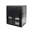 Intellinet Network Cabinet, Wall Mount (Standard), 6U, Usable Depth 260mm/Width 510mm, Black, Flatpack, Max 60kg, Metal & Glass Door, Back Panel, Removeable Sides, Suitable also for use on desk or floor, 19",Parts for wall install (eg screws/rawl ...