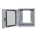 Intellinet Network Cabinet, Wall Mount (Standard), 6U, Usable Depth 265mm/Width 239mm, Grey, Assembled, Max 60kg, Metal & Glass Door, Back Panel, Removeable Sides, Suitable also for use on desk or floor, 10",Parts for wall install (eg screws/rawl ...