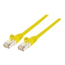 Intellinet Network Patch Cable, Cat7 Cable/Cat6A Plugs, 20m, Yellow, Copper, S/FTP, LSOH / LSZH, PVC, RJ45, Gold Plated Contacts, Snagless, Booted, Lifetime Warranty, Polybag - Patch-Kabel - 20 m - Gelb