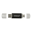 Intenso Twist Line - USB-Flash-Laufwerk - 128 GB - USB 3.2 Gen 1 / USB-C - Anthrazit