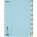 Intercalaire Biella, A4, carton, 1-31, onglets renforcés, couleur