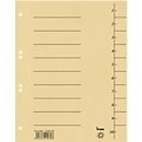 Intercalaires à découper, A4, 100 p., jaune