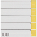 Intercalaires à découper A4 1652 LEITZ®, utilisation universelle, 25 p., jaune