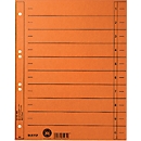 Intercalaires à découper LEITZ®, format A4, numérotés, 100 p., orange