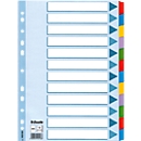 Intercalaires en carton Mylar Esselte, 12 onglets vierges