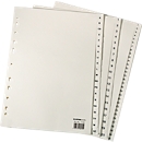 Intercalaires en papier format A4, individuel, format A4 1-31, chamois clair